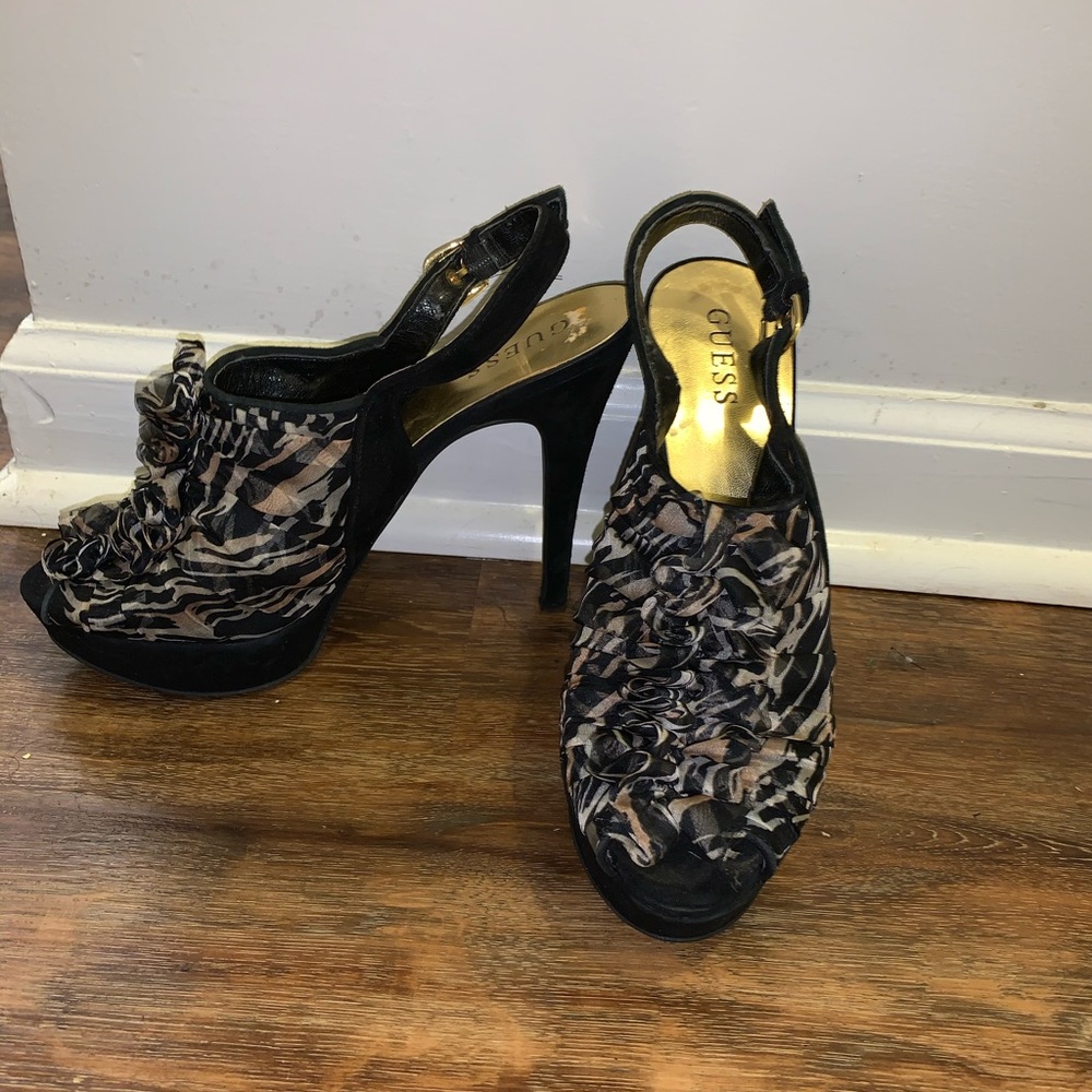 Animal Print Guess heels